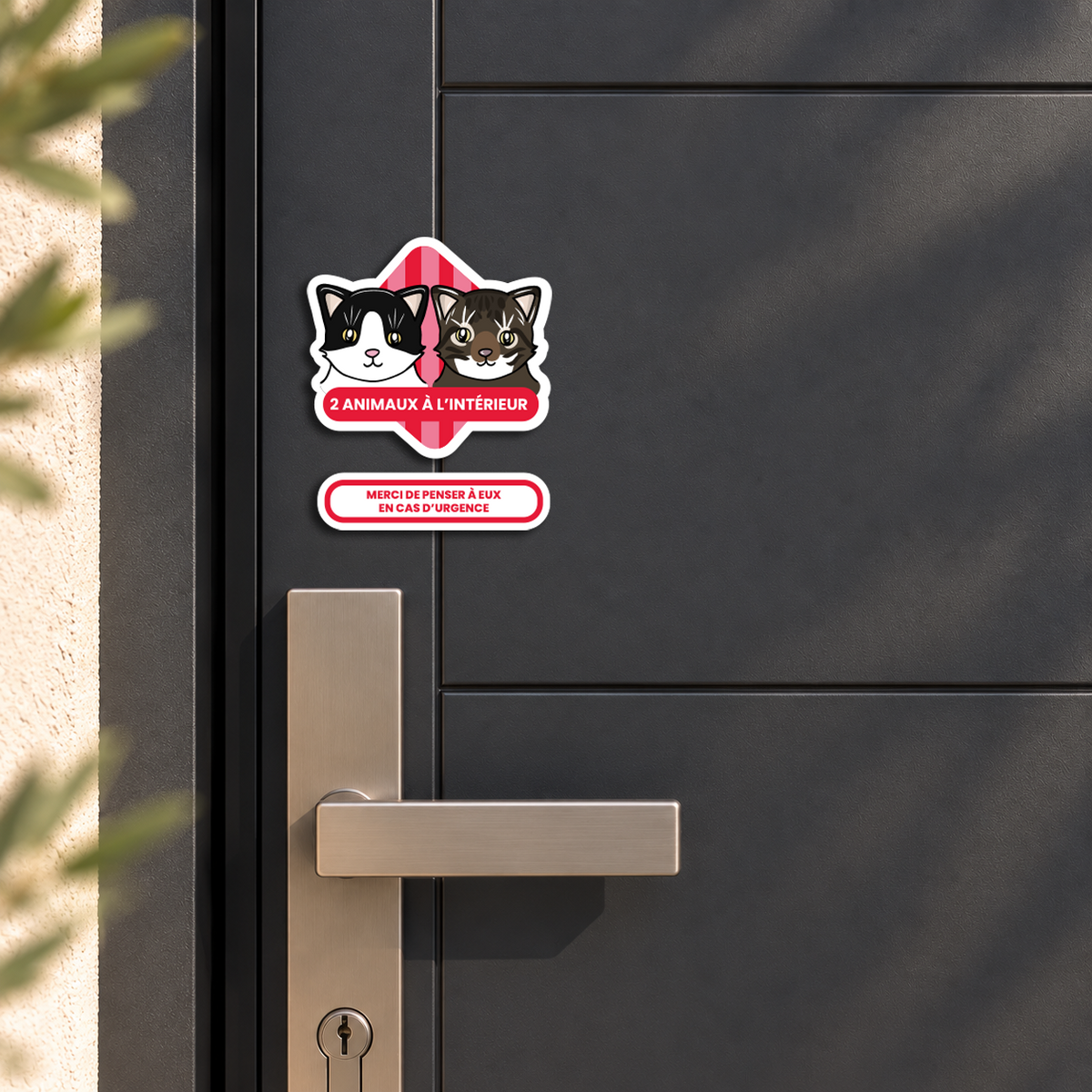 Sticker Animaux Urgence Personnalisé – Sticker Animal + Carte Portefeuille